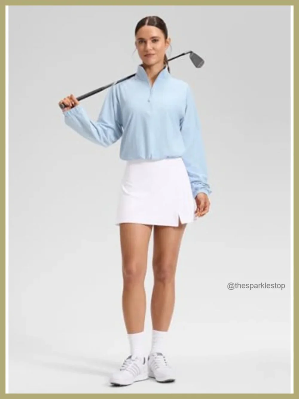 Butterlift High Rise Side Slit Golf Skirt with Built-in Shorts and Pockets